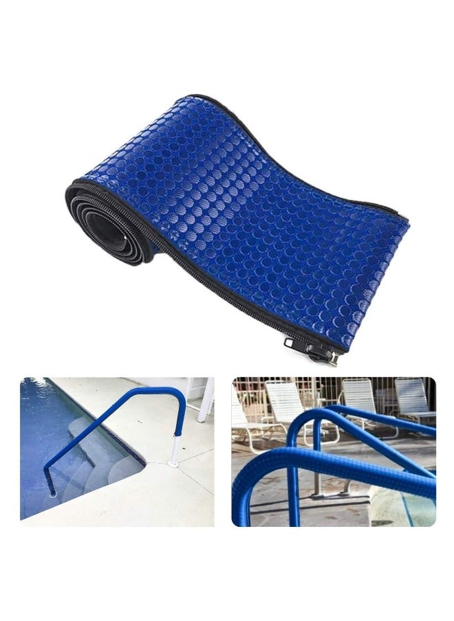 Pool Handrail Cover, Enhance Pool Safety with 6ft Velcro Style Blue Rail Grip Covers - Non-Slip Swimming Pool Hand Rail Cover for Secure Poolside Support (6 Feet Strengthen Anti Slip Measures Style)