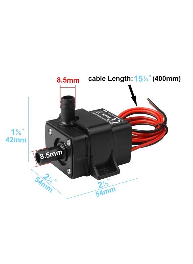 DC 12V Mini Submersible Water Pump 63 Gal Pump for Aquarium Fish Tank Hydroponic Fountains