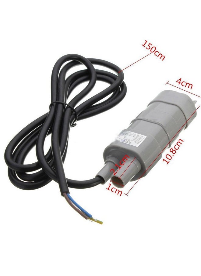 HiLetgo 5M High Head DC Water Pump Submersible Motor For Pond, Aquarium, Fish Tank Fountain 10L/Min 600L/H DC12V 1.2A