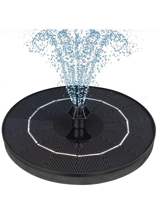 Mademax Upgraded Solar Fountain with 4 Easy Install Nozzle and Fixer, Solar Powered Fountain Pump for Bird Bath, Garden, Pond, Pool, Fish Tank, Outdoor