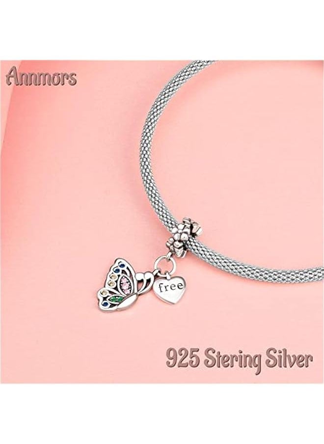 Dream Catcher Fireworm Love Charm fit Bracelet 925 Sterling Silver Pendant for European Necklace Jewelry