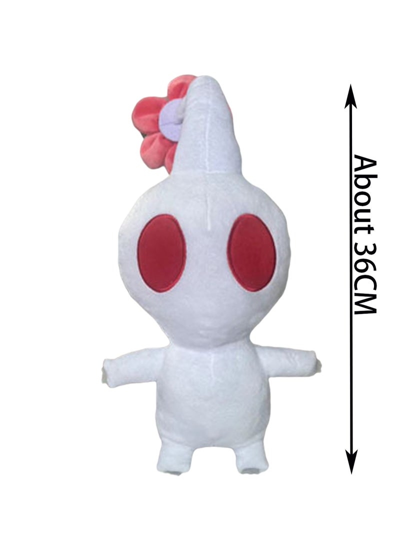 36cm Pikmin White Plush Toy Plush Ice Pikmin All Star Doll Cartoon Children Plush Doll Suitable For Boys Girls Gift