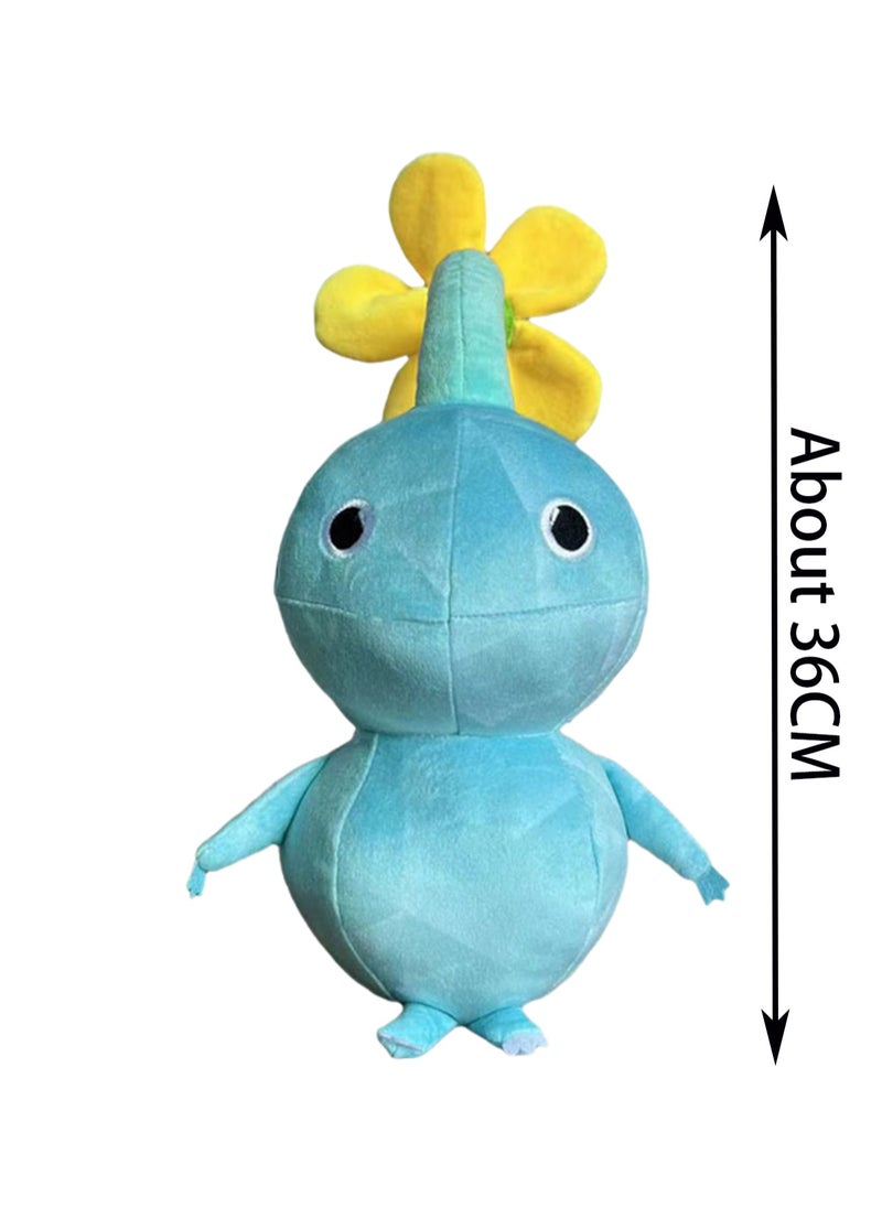 36cm Pikmin Gradient Blue Plush Toy Plush Ice Pikmin All Star Doll Cartoon Children'S Plush Doll Suitable For Boys And Girls Gifts