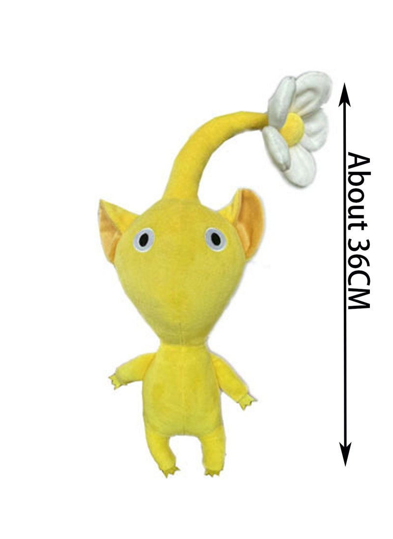 36cm Pikmin Yellow Plush Toy Plush Ice Pikmin All Star Doll Cartoon Children Plush Doll Suitable For Boys Girls Gift