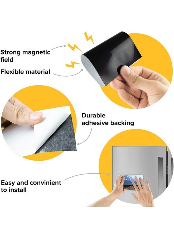 Magnetic Sheets with Adhesive Backing - 10 PCs Each 10 cm x 15 cm (4