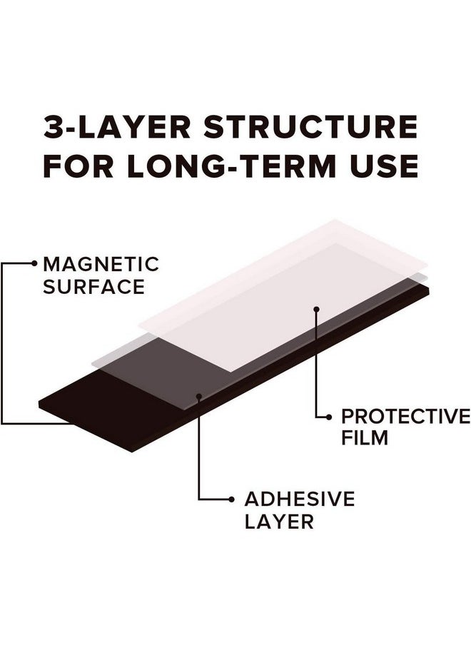 Magnetic Sheets with Adhesive Backing - 10 PCs Each 10 cm x 15 cm (4