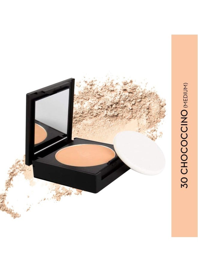 Dream Cover Matte Compact Powder With SPF 15 & Vitamin E | Pressed Setting Powder | Blurs Pores | 6gm - 30 Chococcino