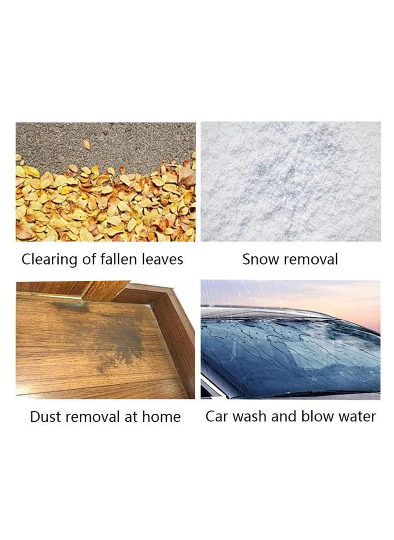 Multifunctional Air Blower Upgraded Version Storm Turbine Fan High Power Battery Capacity Handheld Electric Portable Air Blower Multifunctional Blower Indoor and Outdoor Usage Cordless Battery Powered Black Blower for Car Cleaning Leaf Dust Snow Removal Handy Tool for Leaf and Dust Clearing