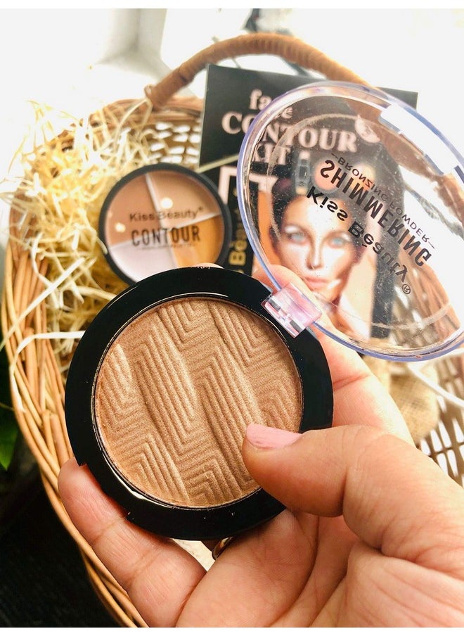 Professional Contour Kit - Highlight And Sculpt With Flawless Precision | Best Contour And Highlighter Palette For All Skin Tones (Contour Kit-3D)