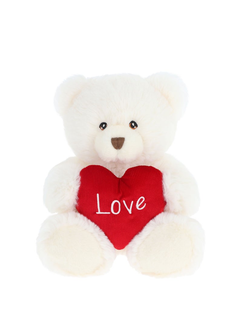 45cm Harry Bear with Heart - Cream