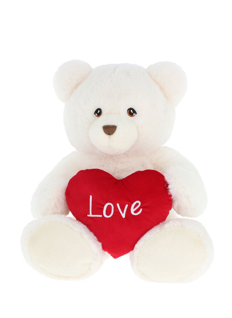 75cm Harry Bear with Heart - Cream