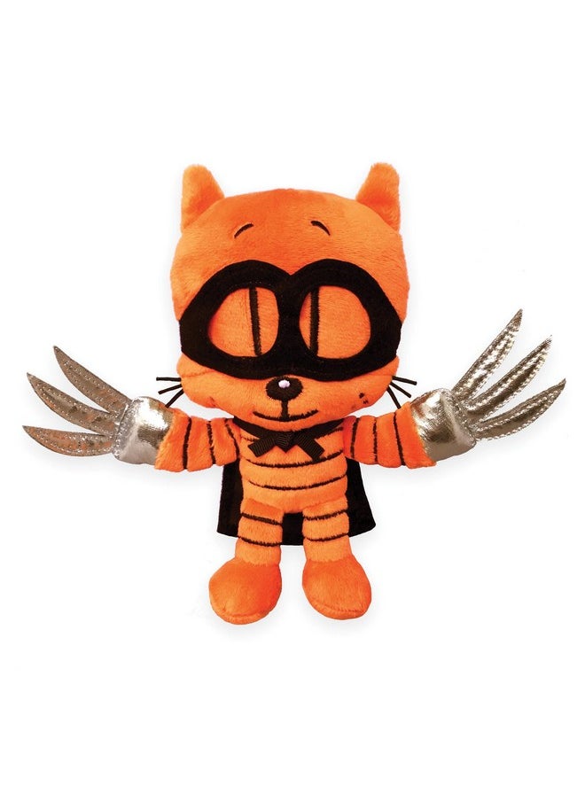 MerryMakers Dog Man's Cat Kid, 6.5-Inch, Based on Dav Pilkey's bestselling Dog Man Series, Orange