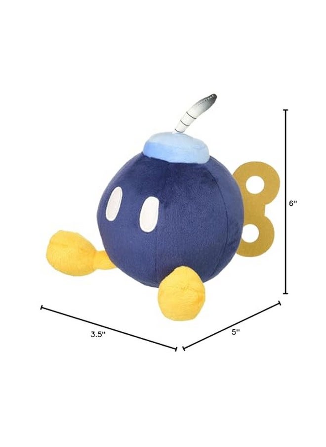 Little Buddy Super Mario All Star Collection 1429 Bob Omb Stuffed Plush, 5