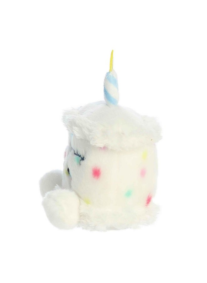 Aurora® Adorable Palm Pals™ Happy B'day Cake Stuffed Animal - Pocket-Sized Play - Collectable Fun - White 5 Inches