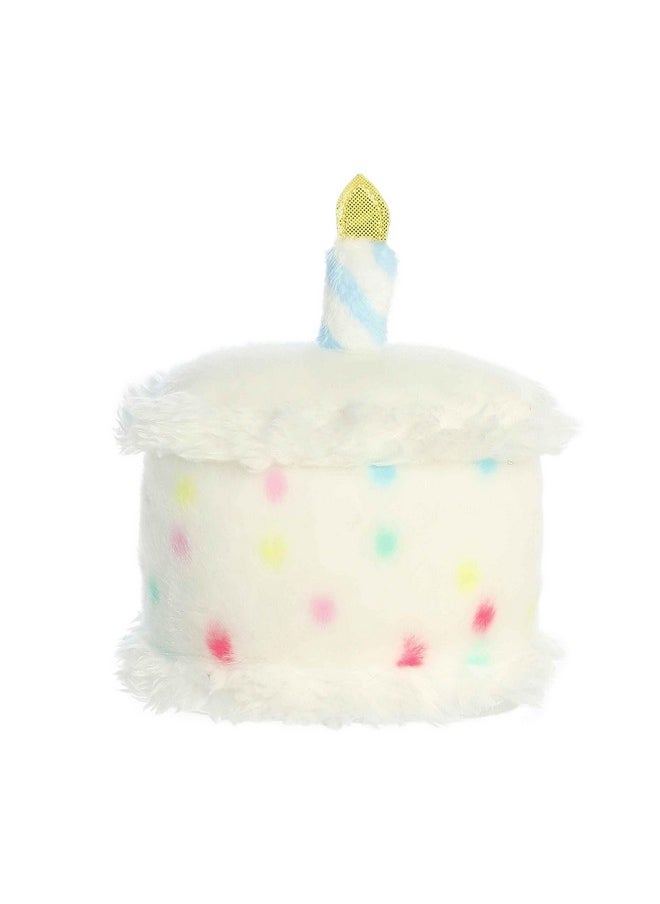 Aurora® Adorable Palm Pals™ Happy B'day Cake Stuffed Animal - Pocket-Sized Play - Collectable Fun - White 5 Inches
