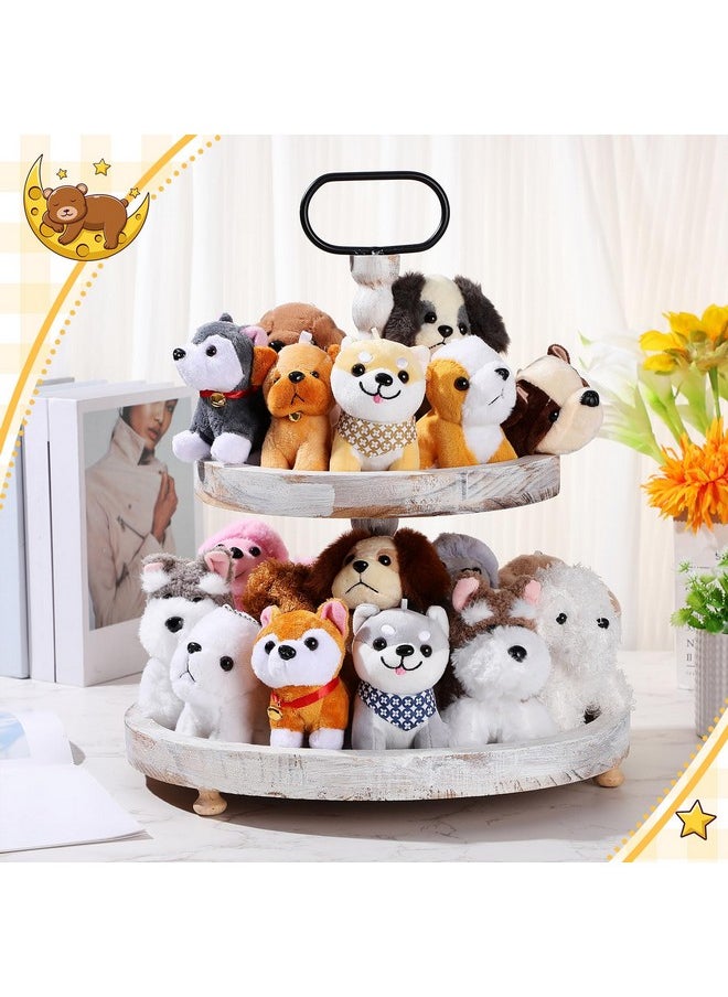 Aoriher 18 Pcs Mini Plush Dog Bulk Puppy Stuffed Animals Small Stuffed Dogs Cute Assorted Soft Plush Dog Puppy Toys Doll for Hers Puppy Birthday Party Favor Gift(Cute Dog)