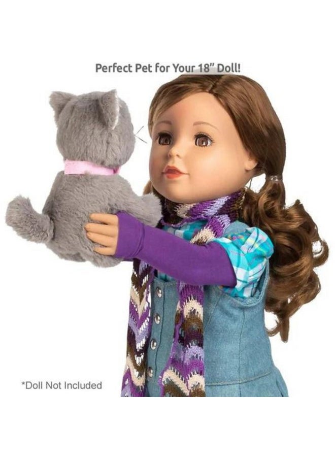 Adora Amazon Exclusive Amazing Pets - Soft and Cuddly Plush Pet for Amazing Girls Collection, Doll Accessory Set, Birthday Gift For Ages 6+ - Misty the Grey Kitty