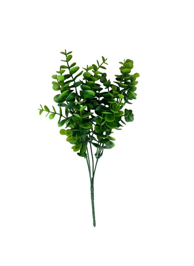 Art Street Artificial Green Faux Eucalyptus Branches Stems Fake Leaf Stem Fall Plants for Indoor Home & Office Decoration (Size: 14 Inch) - Set of 1