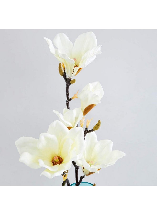 Home Centre Artificial Magnolia Flower (White, 1 Piece)