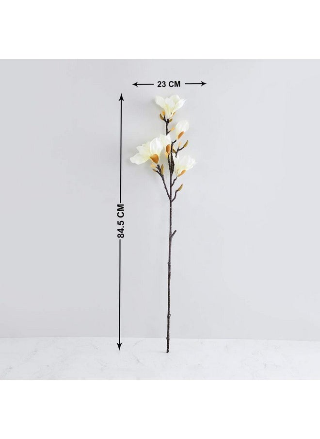 Home Centre Artificial Magnolia Flower (White, 1 Piece)