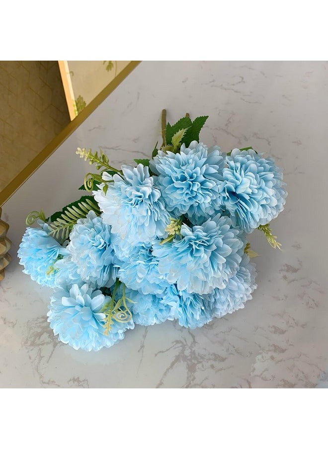 Art Street Artificial Flower Bunch Silk Hydrangea Flower, Real Touch Flowers for Home, Bedroom, Living Room & Office Decoration (Without Vase Pot)