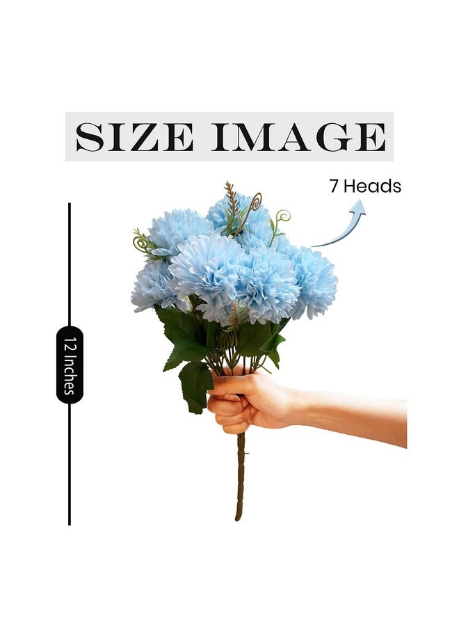 Art Street Artificial Flower Bunch Silk Hydrangea Flower, Real Touch Flowers for Home, Bedroom, Living Room & Office Decoration (Without Vase Pot)