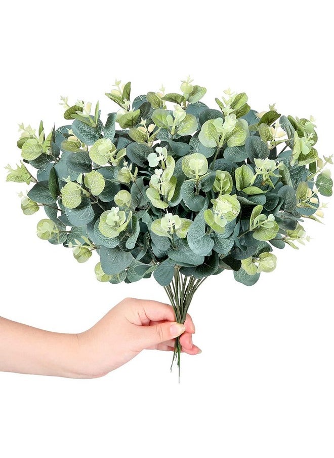 SATYAM KRAFT 3 Pieces of Artificial Eucalyptus Gingko Sticks - Home Decor Plants- Flower Decorative Leaves for Living Room, Christmas,Valentine,Wedding,Decoration Items (Pack of 3) (No Vase)