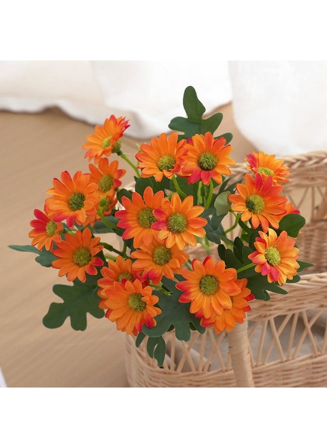 Art Street Artificial Flower Bunch Daisy Fake Flower Vintage Realistic Flowers for Home, Bedroom, Living Room & Office Decoration (Without Vase Pot)
