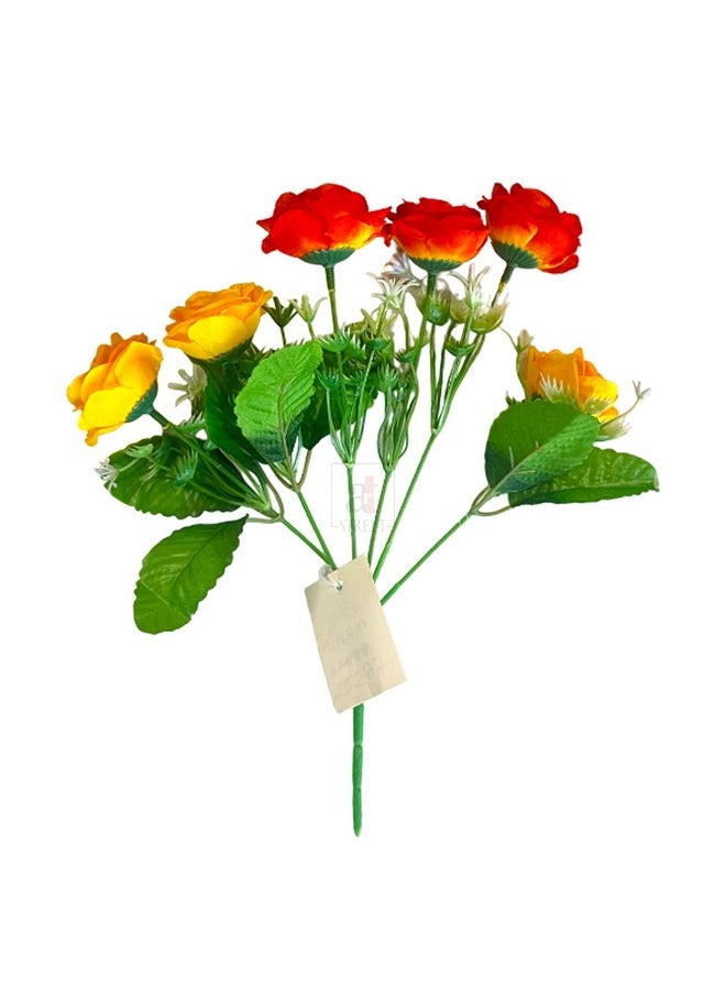 Art Street Artificial Flower Bunch Rose Silk Flower, Real Touch Flowers for Home, Bedroom, Living Room & Office Decoration (Without Vase Pot)
