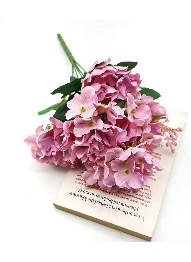 SATYAM KRAFT 1 Pcs Artificial French Fake Flowers Sticks Bunch Decorative Items for Home, Living Room Table, Diwali Decoration (Without Vase Pot) (Pink, Pack of 1)