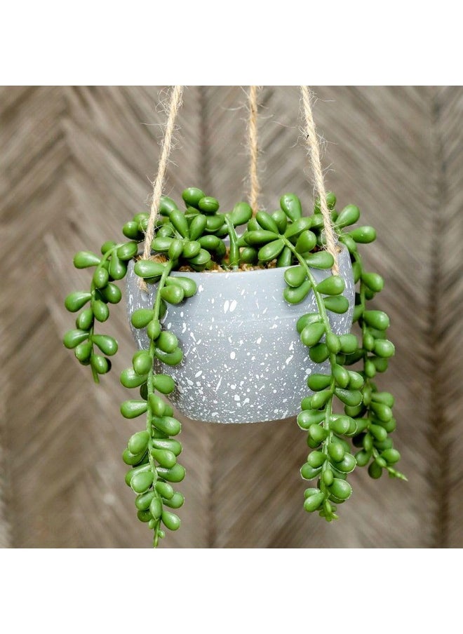 SATYAM KRAFT 1 Pcs Small Flower with Metal Holder Pot, Artificial Decoration Flower for Home Decor Item, Christmas Multi Decoration Item, Showpiece (Green) (Color 2)