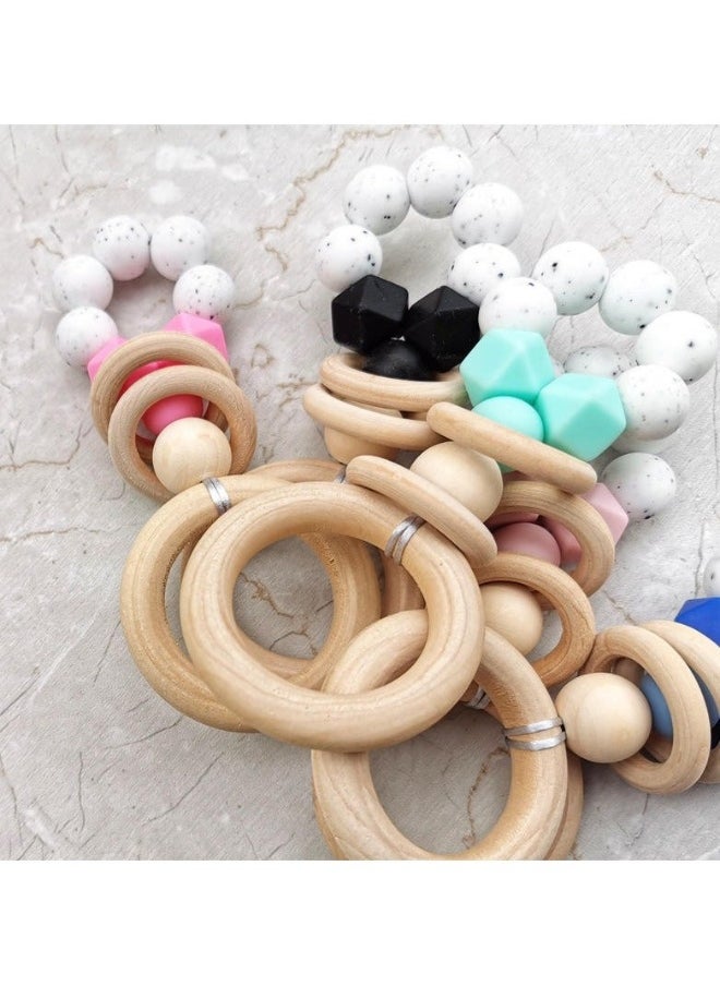 Puzzle Molar Toy for Kids Toddlers, TPE Hand Chewing Toy Puzzle Toy Wooden Bead Toy String Beads Child Teething Toy Child Pendant Photo Prop Toys Baby Chew Toys Baby BPA Free Dishwasher