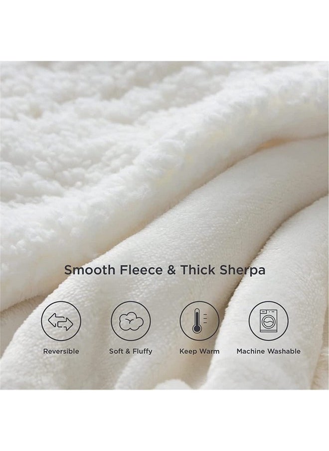 BRANDONN New Born Baby Blankets All Season Fluffy 2 Layered AC Wrapping Sheet Flannel and Sherpa Blanket for Baby Boys and Baby Girls, Toddlers 130 cm x 105 cm, (3-24 Months)…