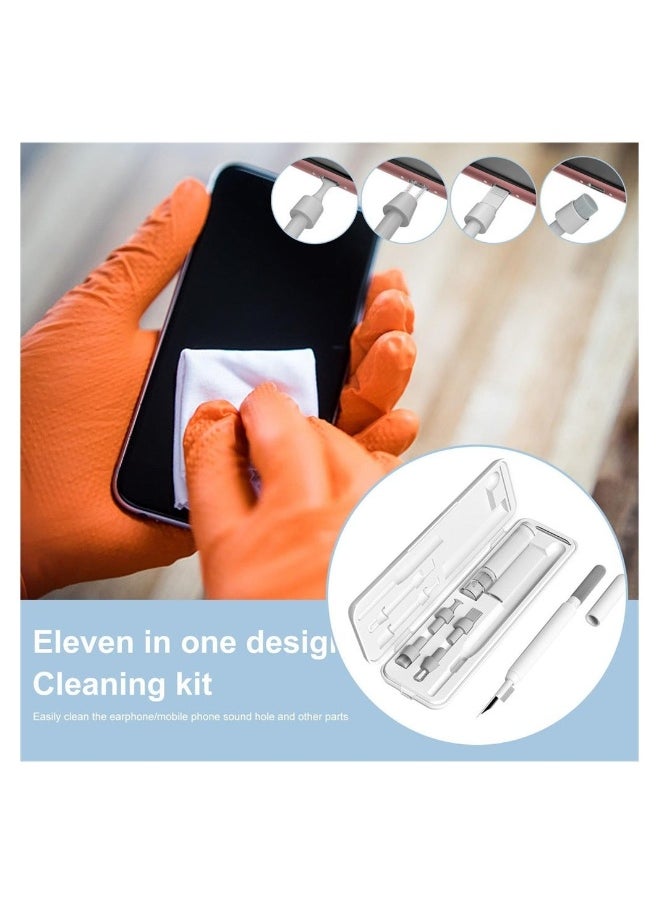 Laptop Keyboard Cleaner Kit 11 in 1 Electronics Cleaning Tool Effective Earphones Cleaning Tools Multi-Functional Cleaner Tools with Microfiber Cloth for Pc Tv Laptop Earbud Screen Keyboard