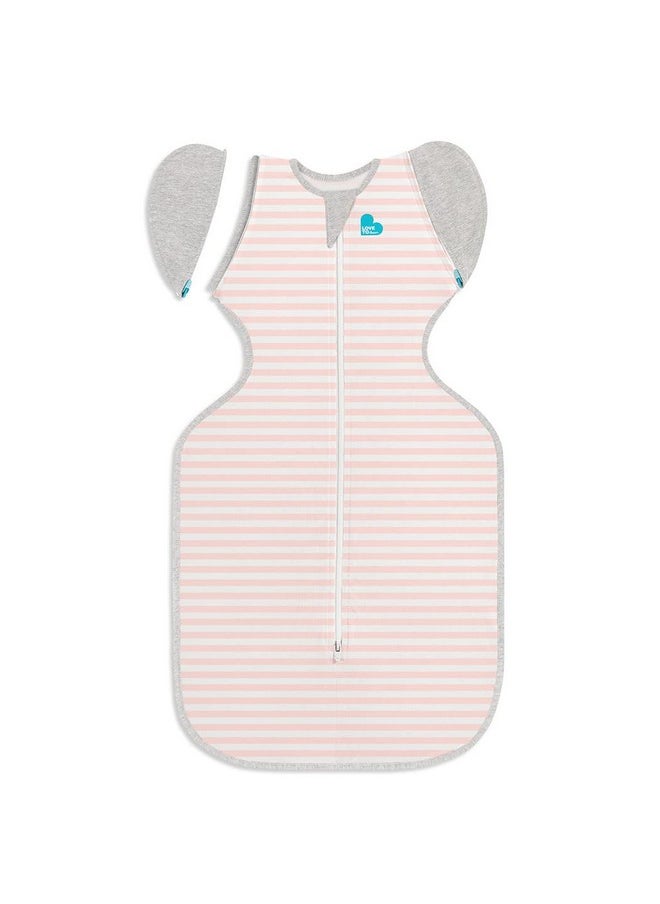 Love to Dream Swaddle Up Transition Swaddle, Patented Zip-Off Wings, Gently Help Baby Transition from Being Swaddled to Arms Free When Showing Signs of Rolling, 1.0 TOG, 19-24 lbs, Pink