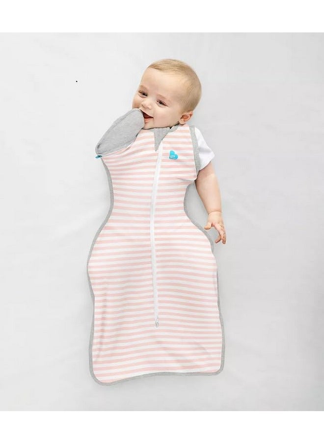 Love to Dream Swaddle Up Transition Swaddle, Patented Zip-Off Wings, Gently Help Baby Transition from Being Swaddled to Arms Free When Showing Signs of Rolling, 1.0 TOG, 19-24 lbs, Pink