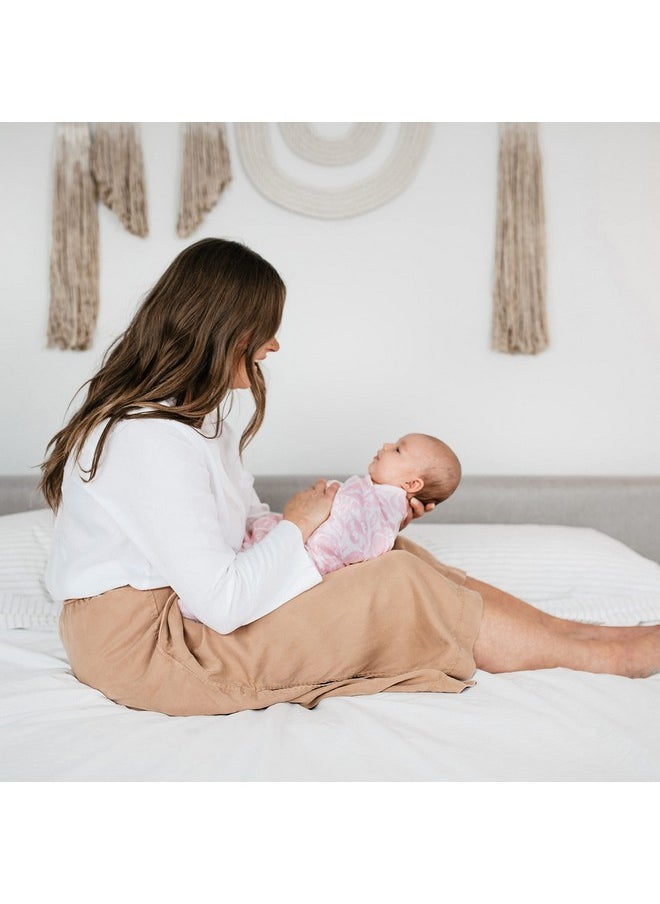 aden + anais Essentials Swaddle Blanket, Muslin Blankets for Girls & Boys, Baby Receiving Swaddles, Newborn Gifts, Infant Shower Items, Toddler Gift, Wearable Swaddling Set, 4 Pack, Damsel