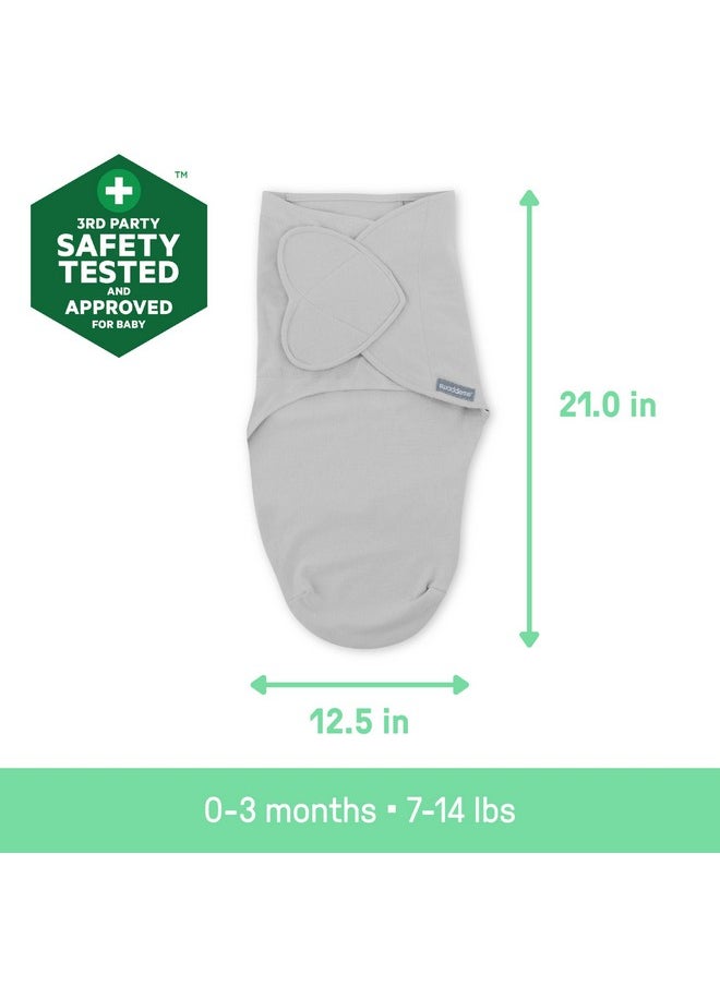 Ingenuity SwaddleMe Monogram Collection Baby Swaddle, 100% Cotton, Improves Sleep & Calms Startle Reflex, 0-3 Months, Pocket Fold Design for Easy Changes, 1.0 TOG, 3-Pack - Dino Mite