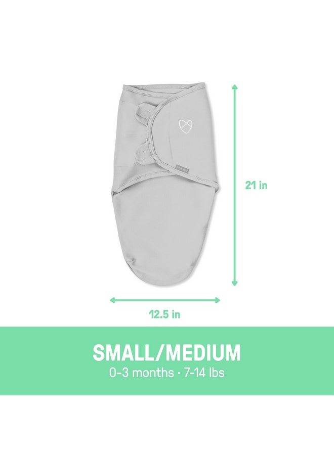 SwaddleMe by Ingenuity Original Swaddle, Size Small/Medium, For Ages 0-3 Months, 7-14 Pounds, Up to 26 Inches Long, 3-Pack Baby Swaddle Blanket Wrap