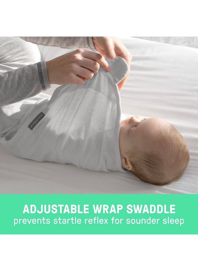 SwaddleMe by Ingenuity Original Swaddle, Size Small/Medium, For Ages 0-3 Months, 7-14 Pounds, Up to 26 Inches Long, 3-Pack Baby Swaddle Blanket Wrap