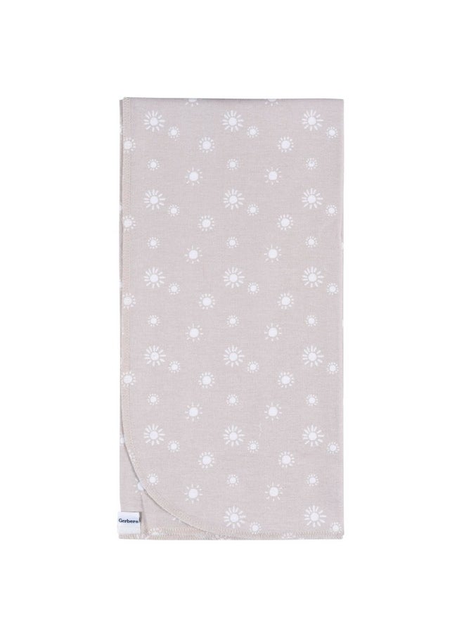 Gerber Unisex Baby 100% Cotton Flannel Receiving Blankets 30x30 Inches (Pack of 4), Boho Rainbow, One Size