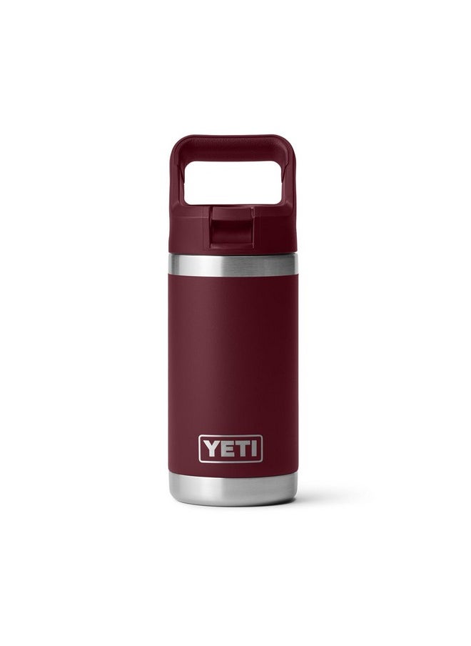 YETI Rambler Jr. 12 oz Kids Bottle, with Straw Cap, Wild Vine Red