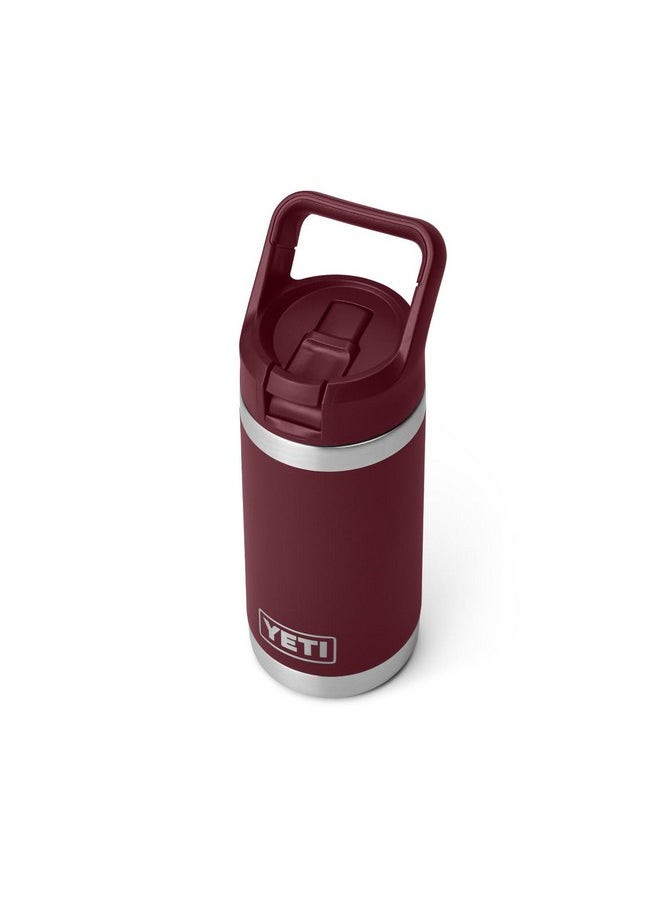 YETI Rambler Jr. 12 oz Kids Bottle, with Straw Cap, Wild Vine Red