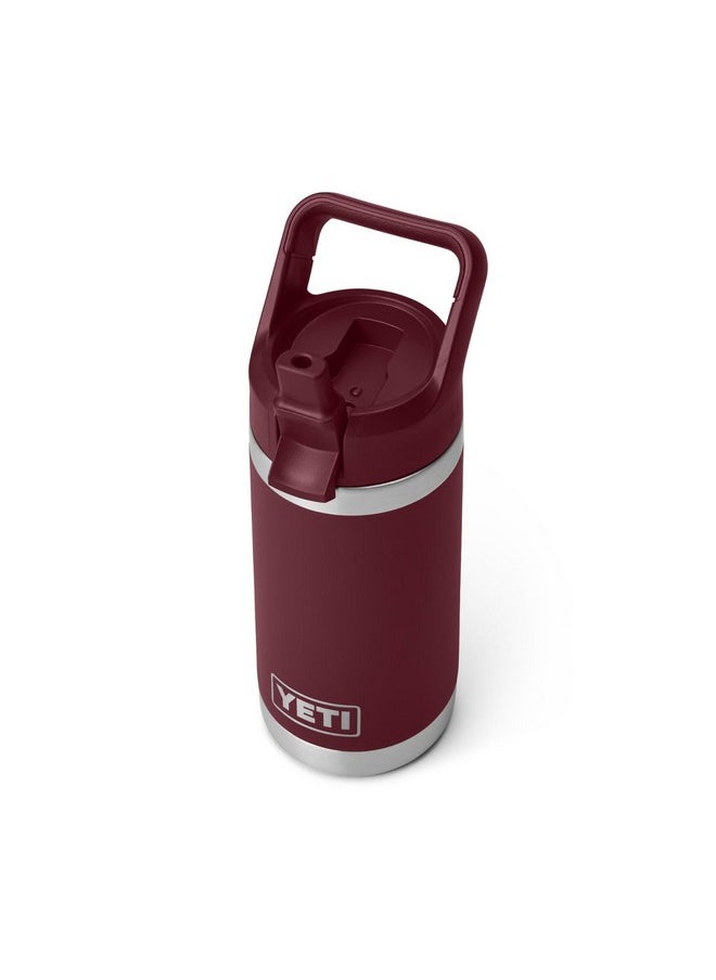 YETI Rambler Jr. 12 oz Kids Bottle, with Straw Cap, Wild Vine Red