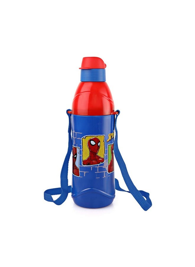 CELLO Puro Steel-X Kids Zee 900 Water Bottle | Spiderman Water Bottle | Leakproof | Cold Insulation | Pack of 1 | 700ml | Blue