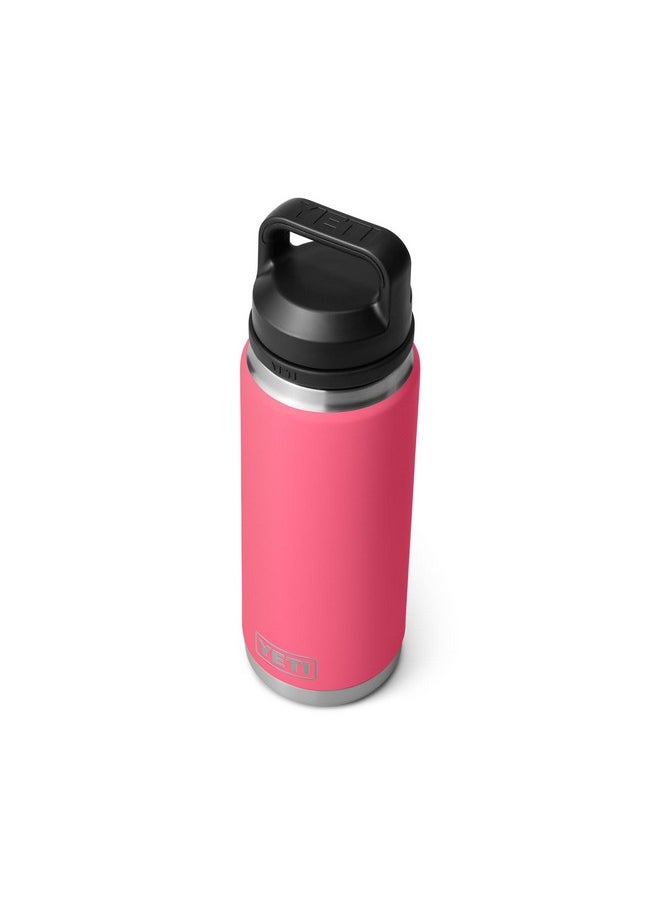 YETI Rambler 26 oz Bottle, Vacuum Insulated, Stainless Steel with Chug Cap, Tropical Pink