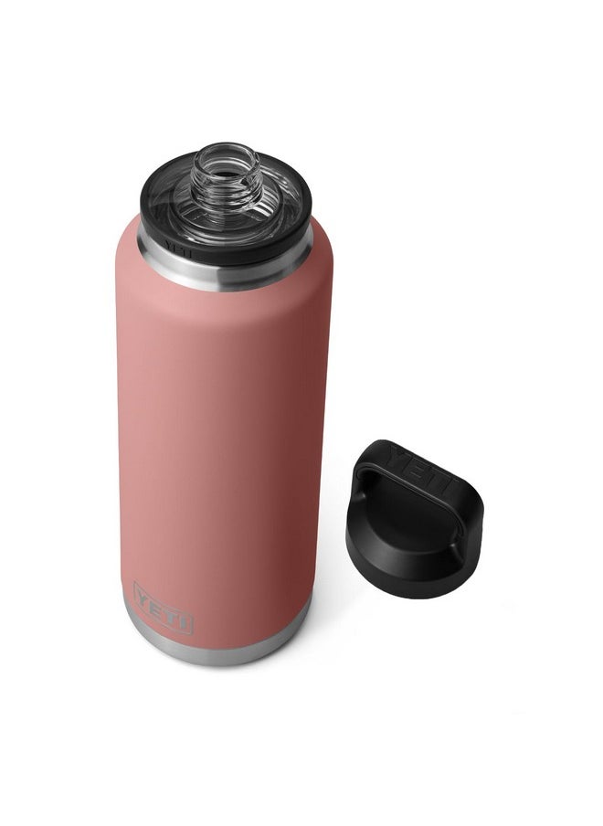 YETI Rambler 46 oz Bottle, Vacuum Insulated, Stainless Steel with Chug Cap, Sandstone Pink