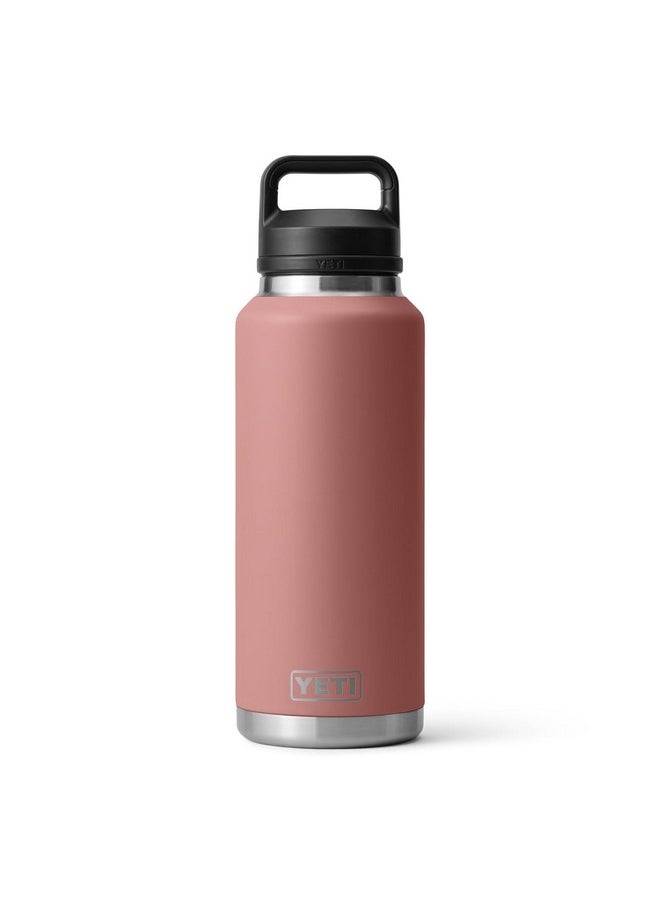 YETI Rambler 46 oz Bottle, Vacuum Insulated, Stainless Steel with Chug Cap, Sandstone Pink