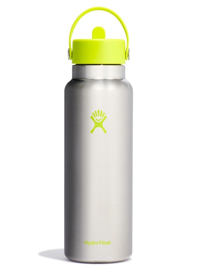 Hydro Flask 40 Oz Wide Flex Straw Cap Stainless Steel Lime