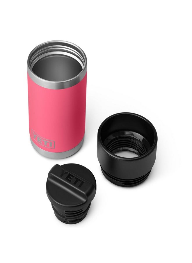 YETI Rambler 12 oz Bottle, Stainless Steel, Vacuum Insulated, with Hot Shot Cap, Tropical Pink